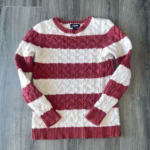 Lands End Cable Knit Sweater Womans Size S